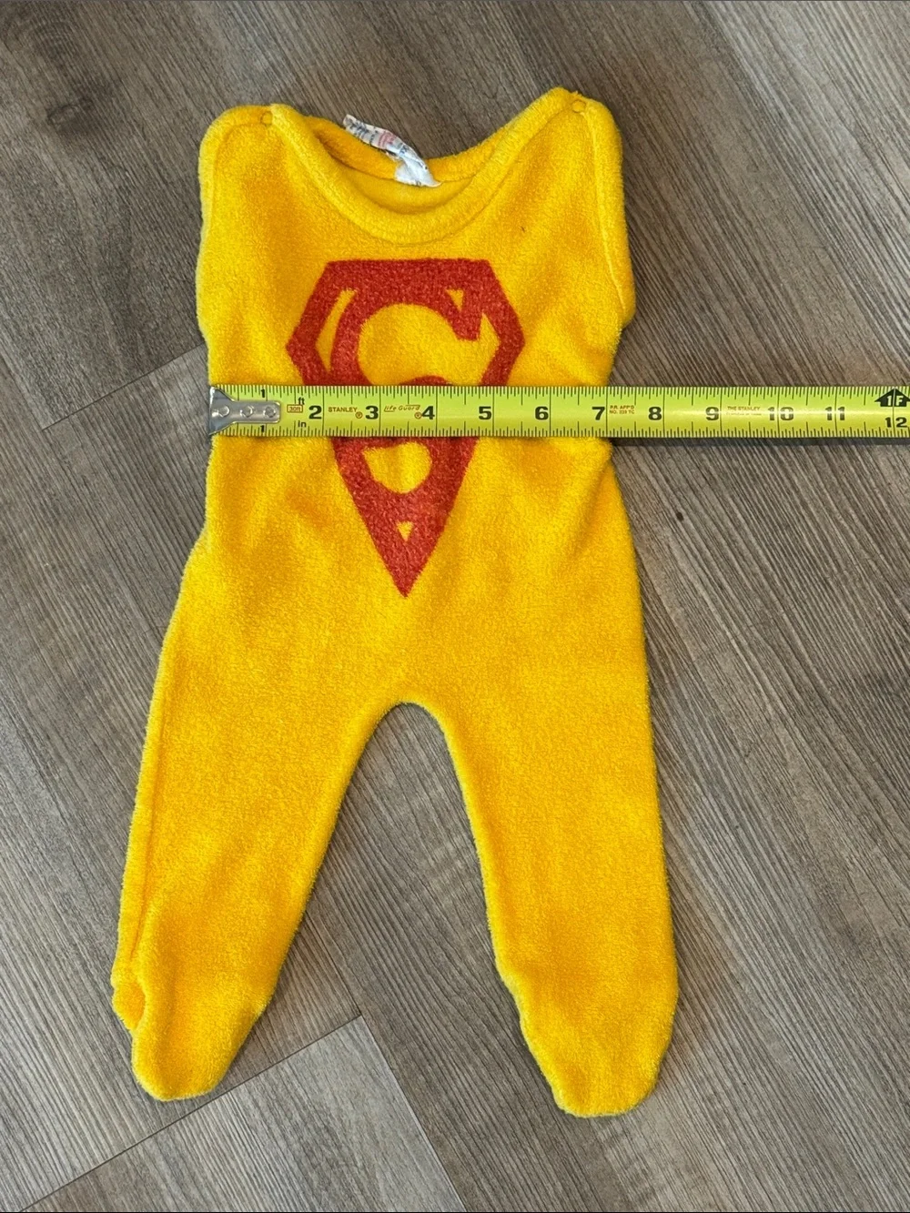 Vintage Stecke Baby One-Piece Superman Superhero Emblem 0-3 months